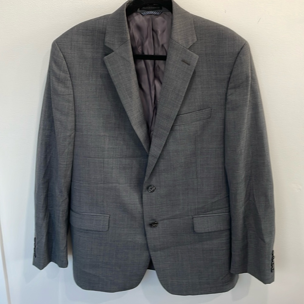 Men’s Lauren Ralph Lauren gray wool wedding career work blazer sport coat 42R